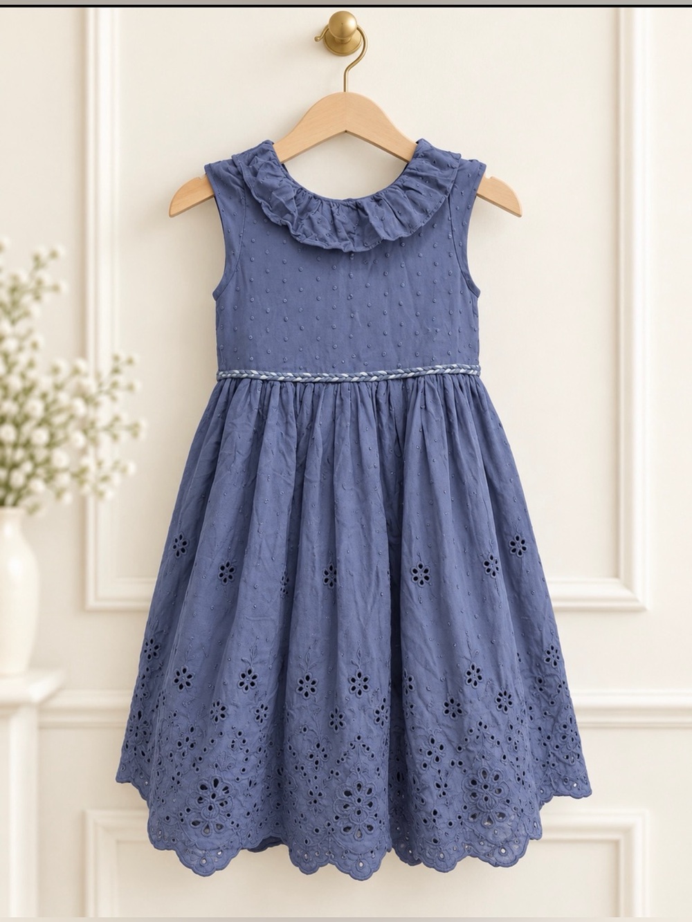 Laura Ashley Navy Kids sleeveless Dress size 6